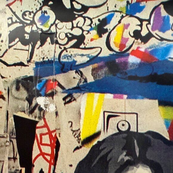 John Lennon Yoko Ono Art Is Over Poster Collage Print Signed By Mr Brainwash 24" - Picture 4 of 4